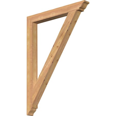 Ekena Millwork Traditional Traditional Smooth Bracket, Western Red Cedar, 3 1/2"W x 34"D x 46"H BKT04X34X46TRA01SWR